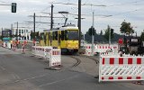 Zunchst wird aber fr weitere Testfahrten an der Zwischenendstelle Gro-Berliner-Damm/Gerhard-Sedlmayr-Strae rangiert.