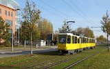 Die historischen T6A2mod 5117 und B6A2mod 5563  am Gro-Berliner-Damm (30.10.2021).