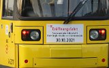 Erffnungsfahrt mit Tw 2211 und 1569 am 30.Oktober 2021.