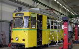 Der  Reko-Tw  wurde 2005 mit Hilfe des Berliner DVN fahrfähig gemacht und später verschrottet, Betriebshof/Haupwerkstatt 2005