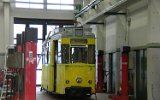 Der  Reko-Tw  wurde 2005 mit Hilfe des Berliner DVN fahrfähig gemacht und später verschrottet, Betriebshof/Haupwerkstatt 2005