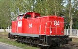Lok 84 der MEG Mitteldeutsvhe Eisenbahn (Hegermühle Güterstrecke 2005)