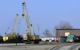 Warta-Hafen (Kostrzyn liegt an der Oder, Hafen und Kraftwerk an der Warta/Warthe, die hier in die Oder mündet) Kostrzyn 2007