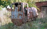 Die Ziegelei in Polanów wurde um 2000 stillgelegt. WLs40 1512 von 1963 war ohne Achsen abgestellt. (03.10.2002)