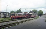 Triebwagen MBxd2-301 war einer der beiden Prototypen f�r die Meterspur, Gryfice 1992