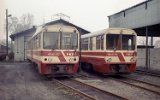 Triebwagen MBxd2-301 war einer der beiden Prototypen f�r die Meterspur, Gryfice 1994