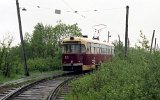 Die nrdlichste Strassenbahnhaltestelle der Welt in Archangelsk (18.06.1994).