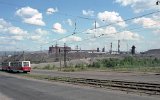 Magnitogorsk: ber die Ural-Brcke Fhrt diese Bahn am 16.06. 1995 von Europa nach Asien.