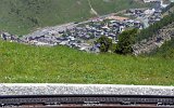 Blick auf Zermatt mit der MGB - zwischen Riffelalp und Riffelboden am 16.07.2016.