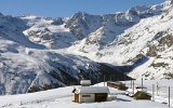 Blick auf die Verladestation Riffelboden (13.02.2010).