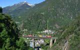 Die Chrstelenbachbrcke in Amsteg am 10.06.2016