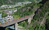 Die Chrstelenbachbrcke in Amsteg am 10.06.2016