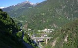 Die Chrstelenbachbrcke in Amsteg am 10.06.2016