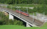 Die Intschireussbrcke sdlich von Amsteg am 27.08.2016