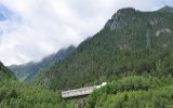 Die Rohrbachbrcke wurde 1983 als Brcke und Lawinenschutztunnel neu gebaut. (06.07.2016)