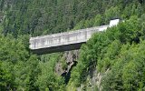 Die Rohrbachbrcke wurde 1983 als Brcke und Lawinenschutztunnel neu gebaut. (06.07.2016)