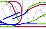Anfang 2021 hatte ich mich endlich zu einem Gleisplan durchgerungen. Es sollte eine H0f-Modellbahn in der Spurweite 6,5 mm entstehen. Die Anlage soll es ermglichen meine Modellsammlung zu prsentieren.Nach entsprechenden Versuchen gibt es zwei Ebenen ohne Rampen und viele gerade Gleise, um auch die langen Grubenloks einsetzen zu knnen.